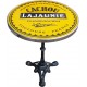 décoration int/extérieure  : table bistrot émaillée relief diamètre 60 cm : Cachou Lajaunie
