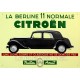 plaque métal publicitaire 28x40cm plate en relief : Citroën Traction 11 normale.