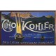 Plaque métal publicitaire 20x30cm bombée en relief :  Chocolat KOHLER.