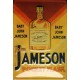 Plaque métal publicitaire 20x30cm bombée en relief : JAMESON POCKET FLASK.