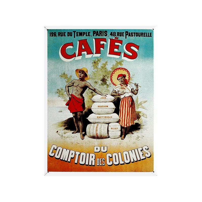 Carte publicitaire  Cafés Compagnia Colonial 
