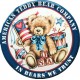 Plaque métal publicitaire diam. 30cm  plate : Teddy Bear