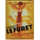 Plaque métal publicitaire 15x21cm plate : Corsets LE FURET.