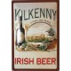 Plaque métal publicitaire 20x30cm bombée en relief  : KILKENNY  IRISH BEER.