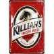 Plaque métal publicitaire 20x30cm bombée en relief  : KILLIAN'S  IRISH RED