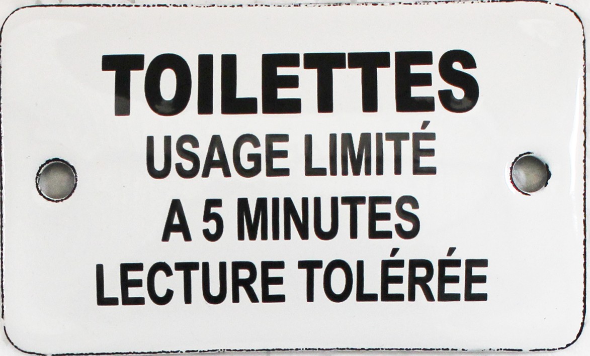 Plaque humoristique pour BAR - Signalétique Toilette - Texte Drôle