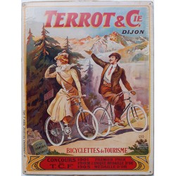 Plaque métal publicitaire 30x40cm plate  :  TERROT & Cie.