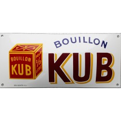 Plaque émaillée : Bouillon KUB