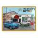 Plaque métal publicitaire en relief bombée 30 x 40 cm : Citroën Ami 6