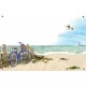 Plaque émaillée 15 x 22 cm : Décor Dunes et Vélo