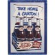 Plaque métal publicitaire 30x40cm plate :  Pepsi-Cola Take home a carton