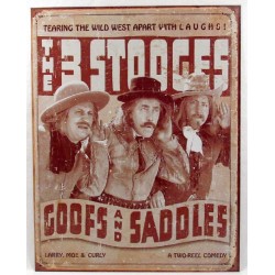 Plaque métal publicitaire 30x40cm plate : The 3 Stooges