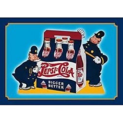 Plaque métal publicitaire 30x40cm plate :  Pepsi-Cola Bigger Better