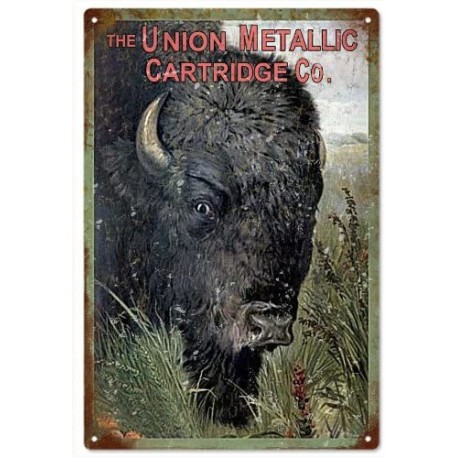 Plaque métal publicitaire 30x40cm plate : The Union Metallic Cartridge