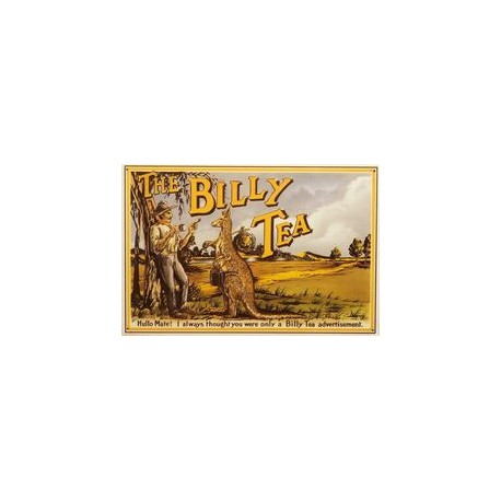 Plaque métal publicitaire 40x28cm plate : THE BILLY TEA