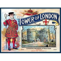 Plaque métal publicitaire 40x30cm plate : Tower of London