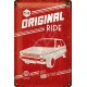 plaque métal publicitaire 20x30cm bombée en relief :  VW Golf The Original Ride
