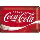 plaque métal publicitaire 20x30cm bombée en relief : Drink Coca-Cola