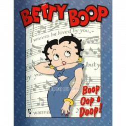 Plaque métal publicitaire 30x40cm plate : Betty Boop Musique.