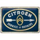 plaque métal publicitaire 20x30cm bombée en relief :  CITROEN Service And Repairs