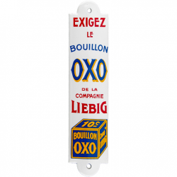 Plaque émaillée : OXO - Bouillon Liebig