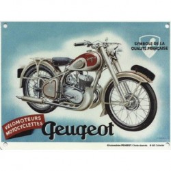 Plaque métal publicitaire 30x40 cm plane :  Vélomoteur Peugeot