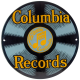 Plaque émaillée Diamètre 25 cm :  COLUMBIA Records