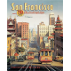 Plaque métal publicitaire 40x30cm plate : SAN FRANCISCO by Kerne Erickson