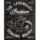 Plaque métal publicitaire 30x40cm plate : INDIAN Motorcycles - Legendary