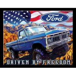 Plaque métal publicitaire 30x40cm plate : FORD - Freedom Truck