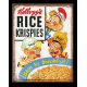 Plaque métal publicitaire 30x40cm plate : Kellogg's Rice Krispies