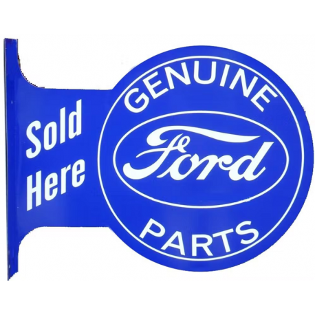 Enseigne métal publicitaire 45x35cm imprimée sur 2 faces : Ford