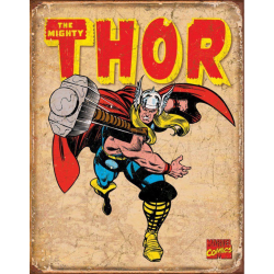 Plaque métal plate 20 x 30 cm : Thor