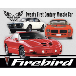 Plaque métal publicitaire 30 x 40 cm plate : Pontiac Firebird