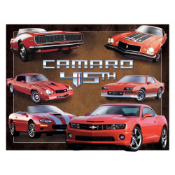 Plaque métal publicitaire 30 x 40 cm plate : Camaro 45th Anniv.