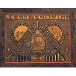 Plaque métal publicitaire 30x40cm plate :  Winchester Arms Co