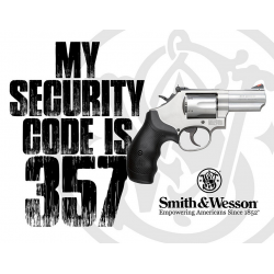 Plaque métal publicitaire 30x40cm plate :  Smith et Wesson 357