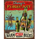 Plaque métal publicitaire 30x40cm plate :  Today's Forecast Beers