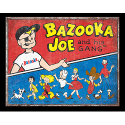 Plaque métal publicitaire 30 x 40 cm : Bazooka Gang