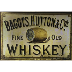 Plaque métal plate 20 x 30 cm : Bagots Hutton Whiskey