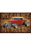 Plaque métal plate 20 x 30 cm : Mu Garage My Rules