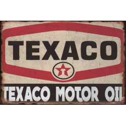 Plaque métal plate 20 x 30 cm : TEXACO Motor Oil