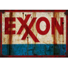 Plaque métal plate 20 x 30 cm :  Exxon