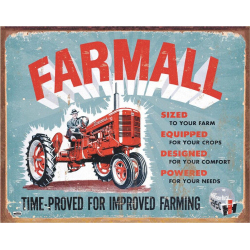 Plaque métal publicitaire 30x40cm plate : Tracteur FARMALL Model A
