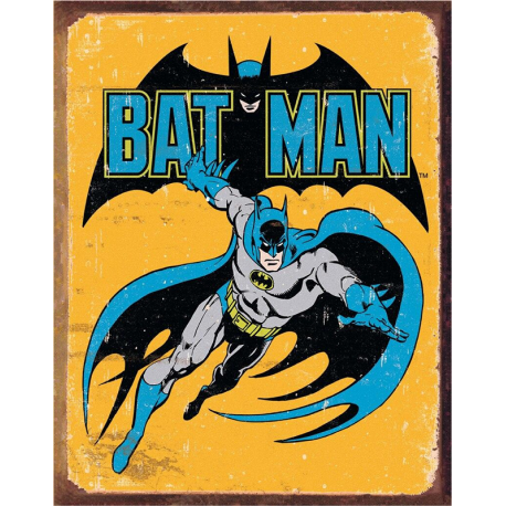 Plaque métal plate 30 x 40 cm : Batman rétro