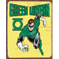 Plaque métal plate 30 x 40 cm :  Green Lantern Retro