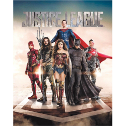 Plaque métal plate 30 x 40 cm :  Justice League Film