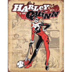Plaque métal plate 30 x 40 cm :  Harley Quinn