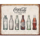 Plaque métal plate 30 x 40 cm :  Coca-Cola Bottle Evolution