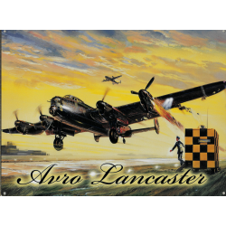 Plaque métal 20x30 cm plane :  Avro Lancaster